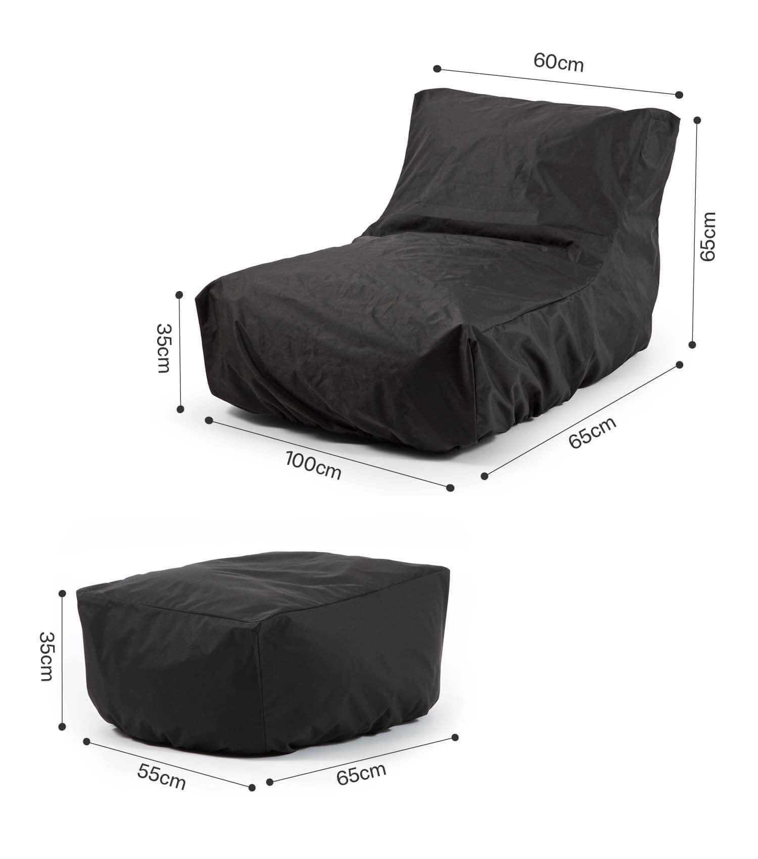 Schutzhülle wetterfest Cover Sitzsack Hülle wasserfest Bean Bag
