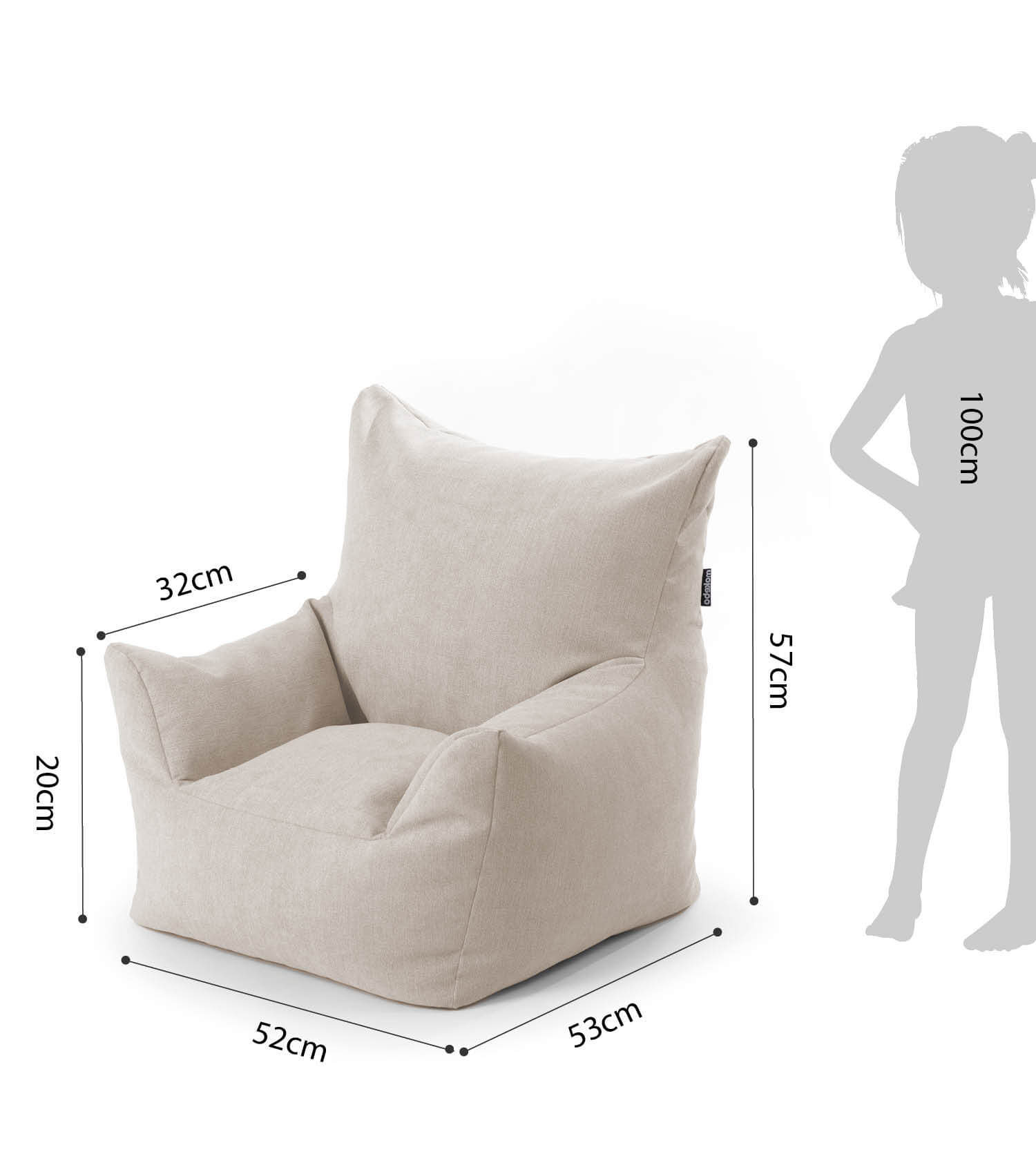 Kinder Sitzack Cord Kindersessel Lesesessel Bodenkissen Kindersitzsack