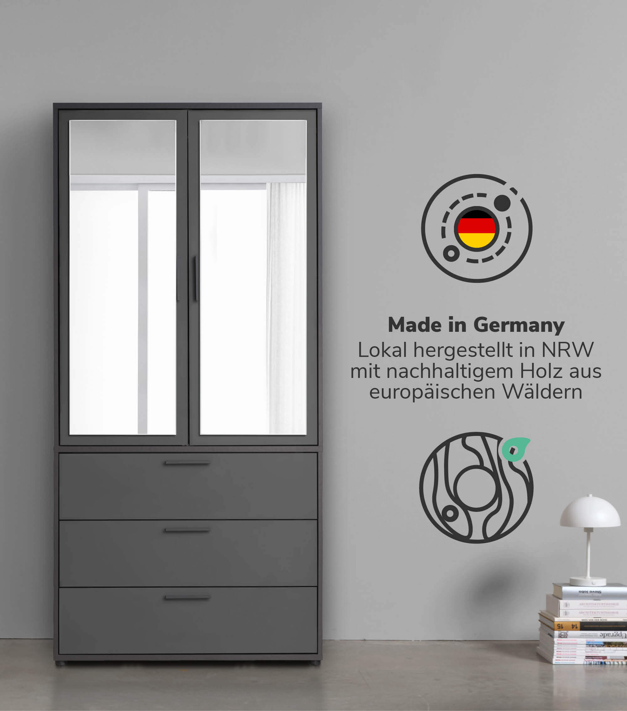 Kleiderschrank Garderobenschrank Schlafzimmerschrank Flurschrank