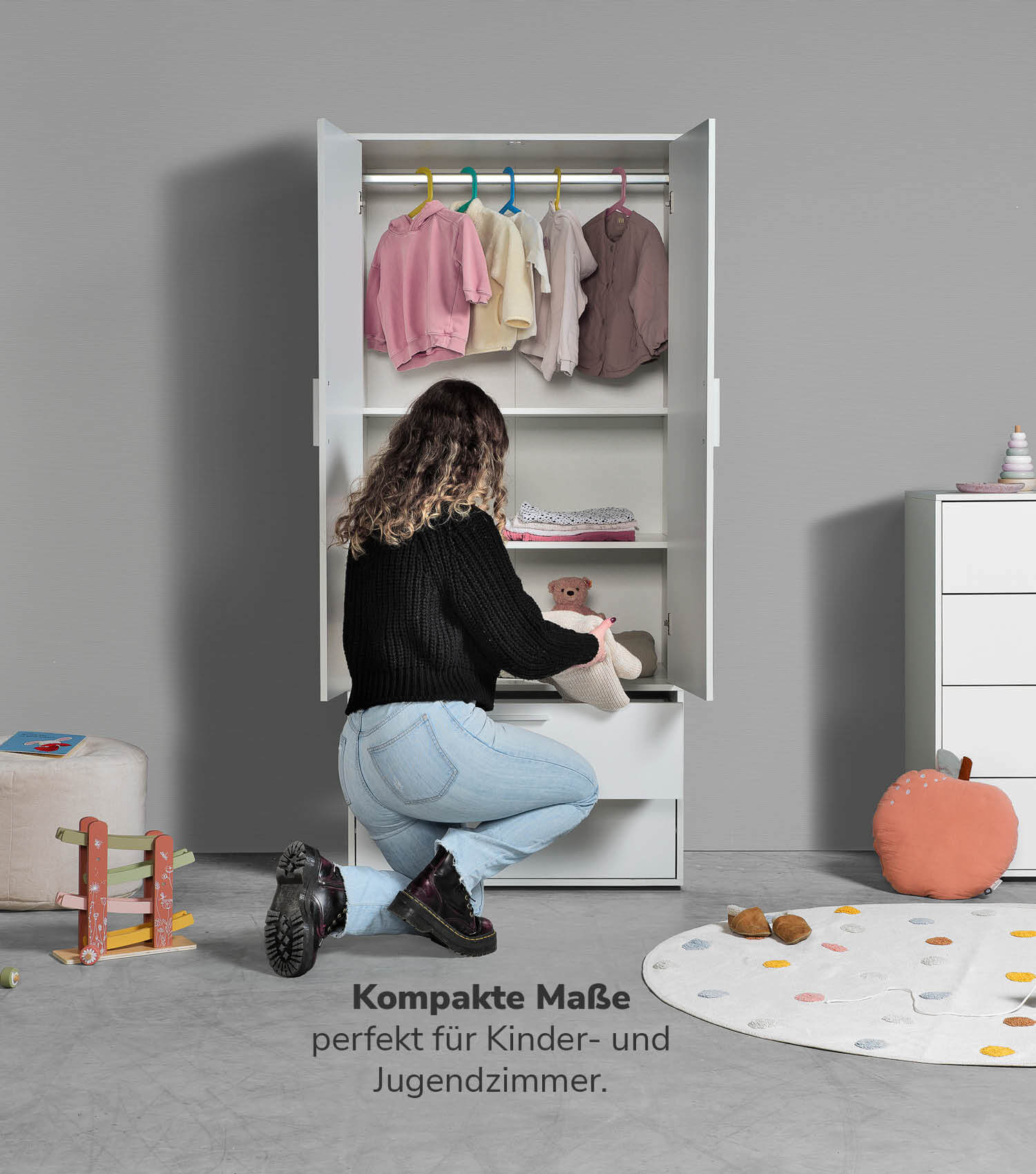 Kleiderschrank Kinderkleiderschrank Garderobenschrank Schlafzimmerschrank