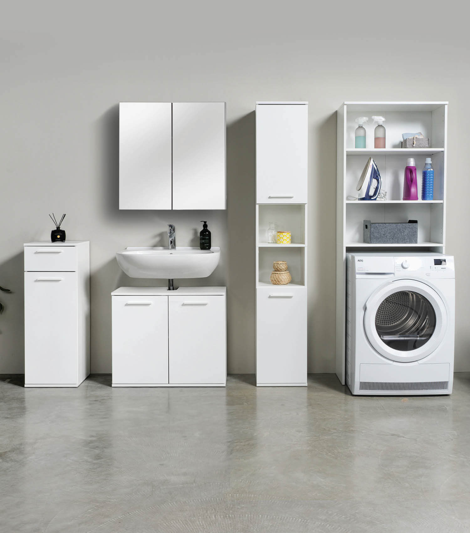 Waschmaschinenschrank Überbauschrank Toilettenregal Badregal Überbau