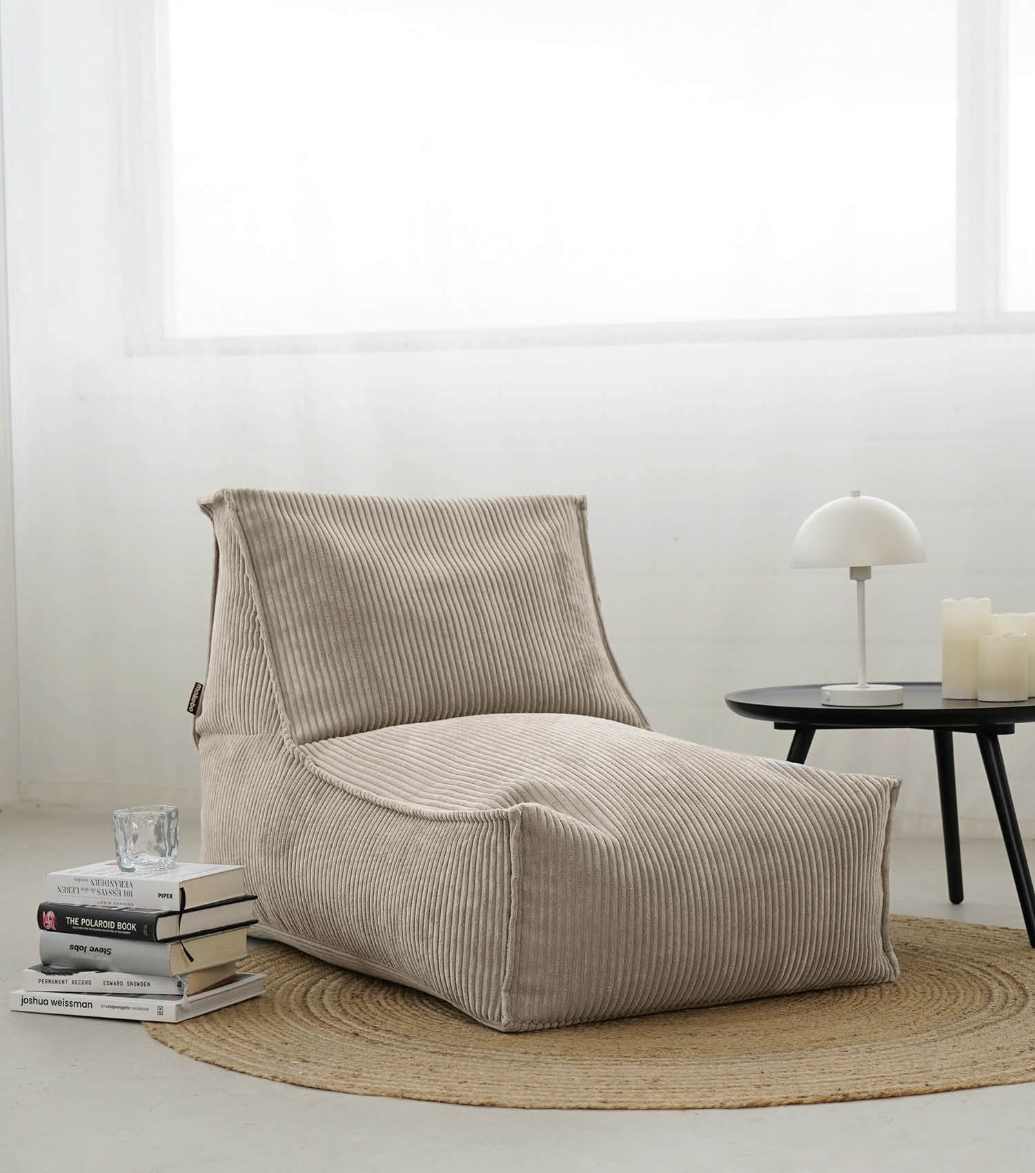 Sitzsack XXL + Pouf für Kinder & Erwachsene mit Füllung 'Der Gelassene'