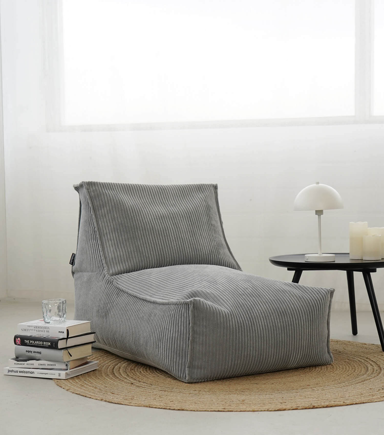 Sitzsack XXL + Pouf für Kinder & Erwachsene mit Füllung 'Der Gelassene'