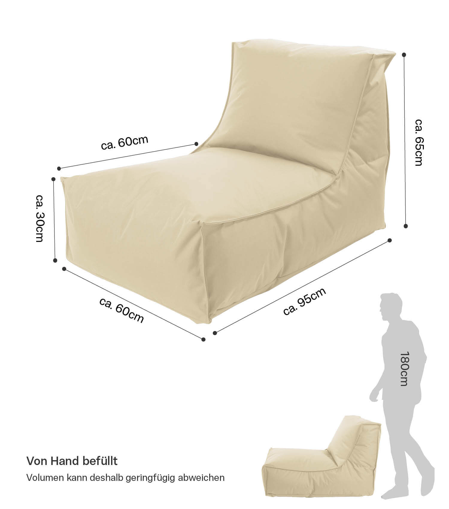 Sitzsack Bodenkissen Relaxliege Bean Bag Liege Sitzbag Sitzkissen