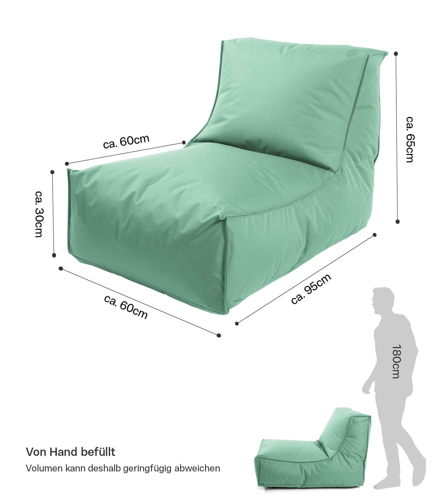 Sitzsack Bodenkissen Relaxliege Bean Bag Liege Sitzbag Sitzkissen
