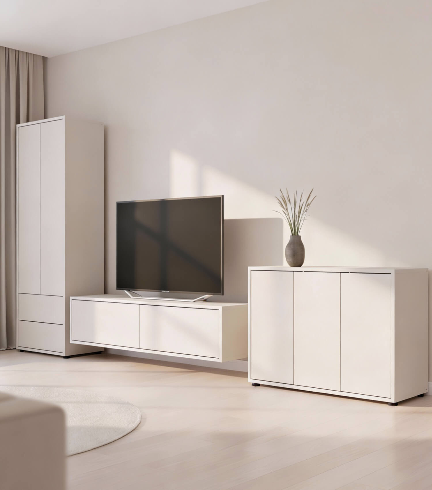 Hochschrank Highboard Wohnzimmer Möbel Schrank Wohnzimmer Vorratsschrank Schrank Mehrzweckschrank