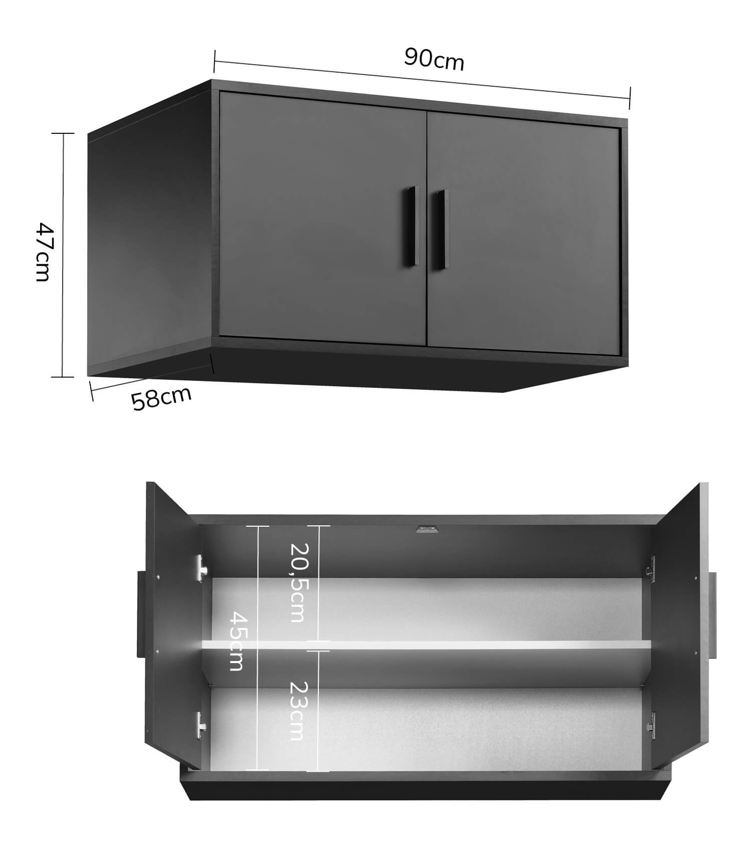 Kleiderschrankaufsatz Schrankaufsatz aufsatzschrank aufsatzregal
