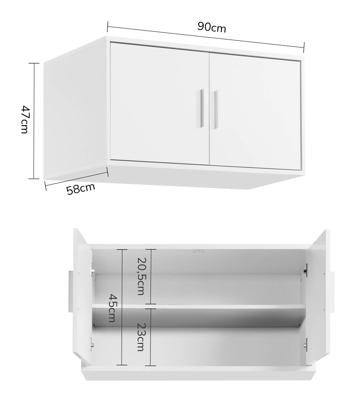 Kleiderschrankaufsatz Schrankaufsatz aufsatzschrank aufsatzregal