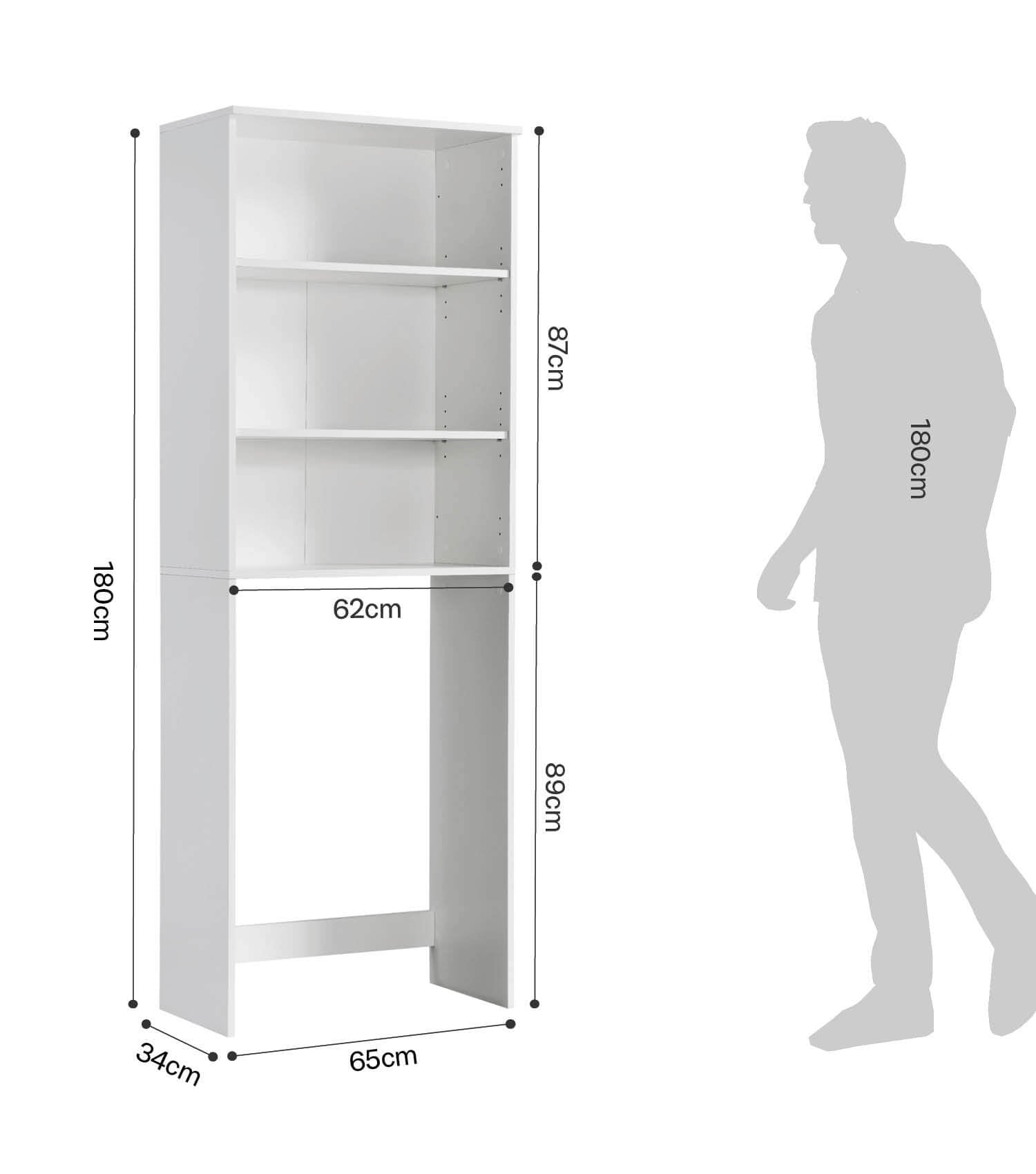 Waschmaschinenschrank Überbauschrank Toilettenregal Badregal Überbau