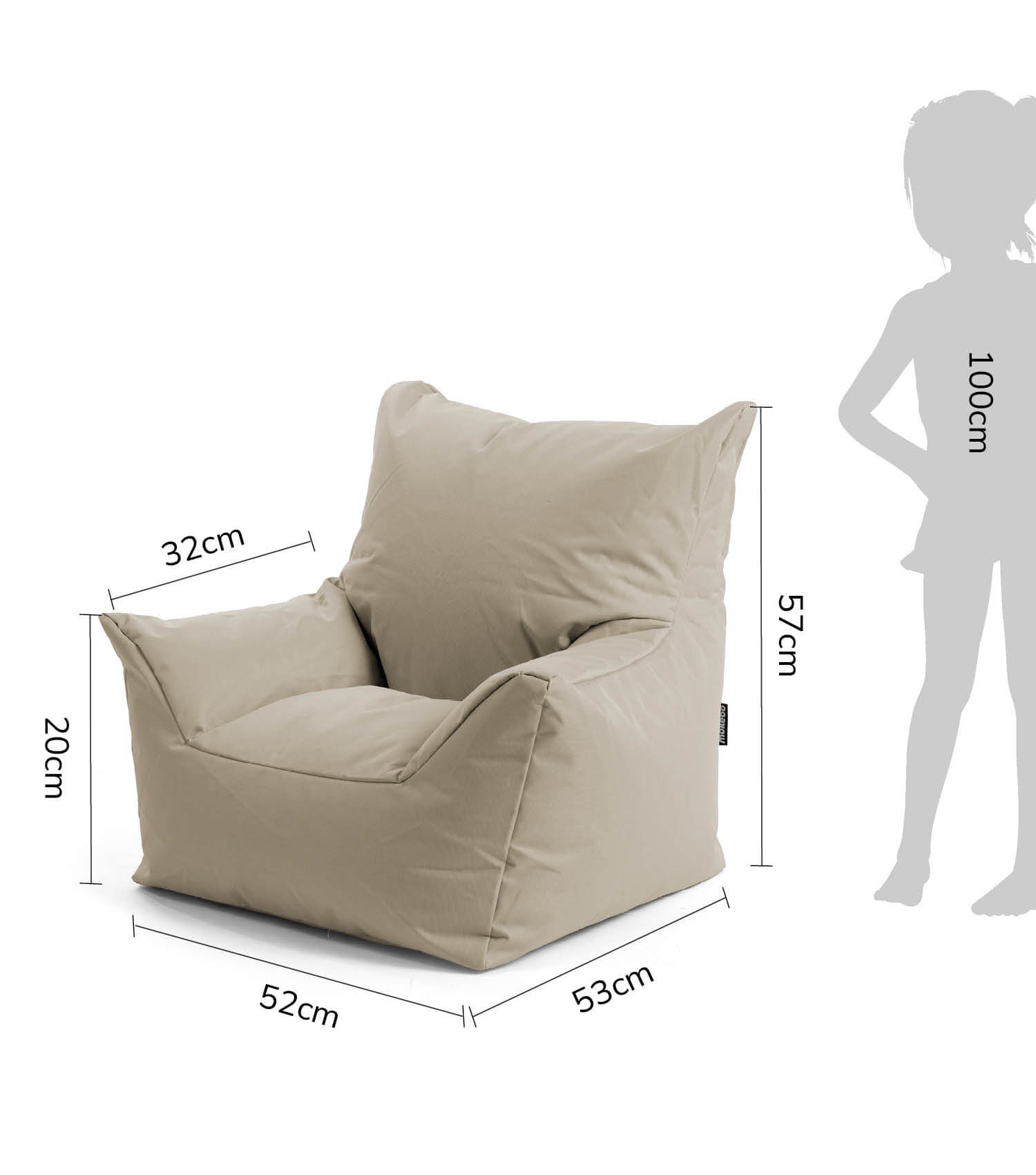 Kinder Sitzack Cord Kindersessel Lesesessel Bodenkissen Kindersitzsack Outdoorsitzsack