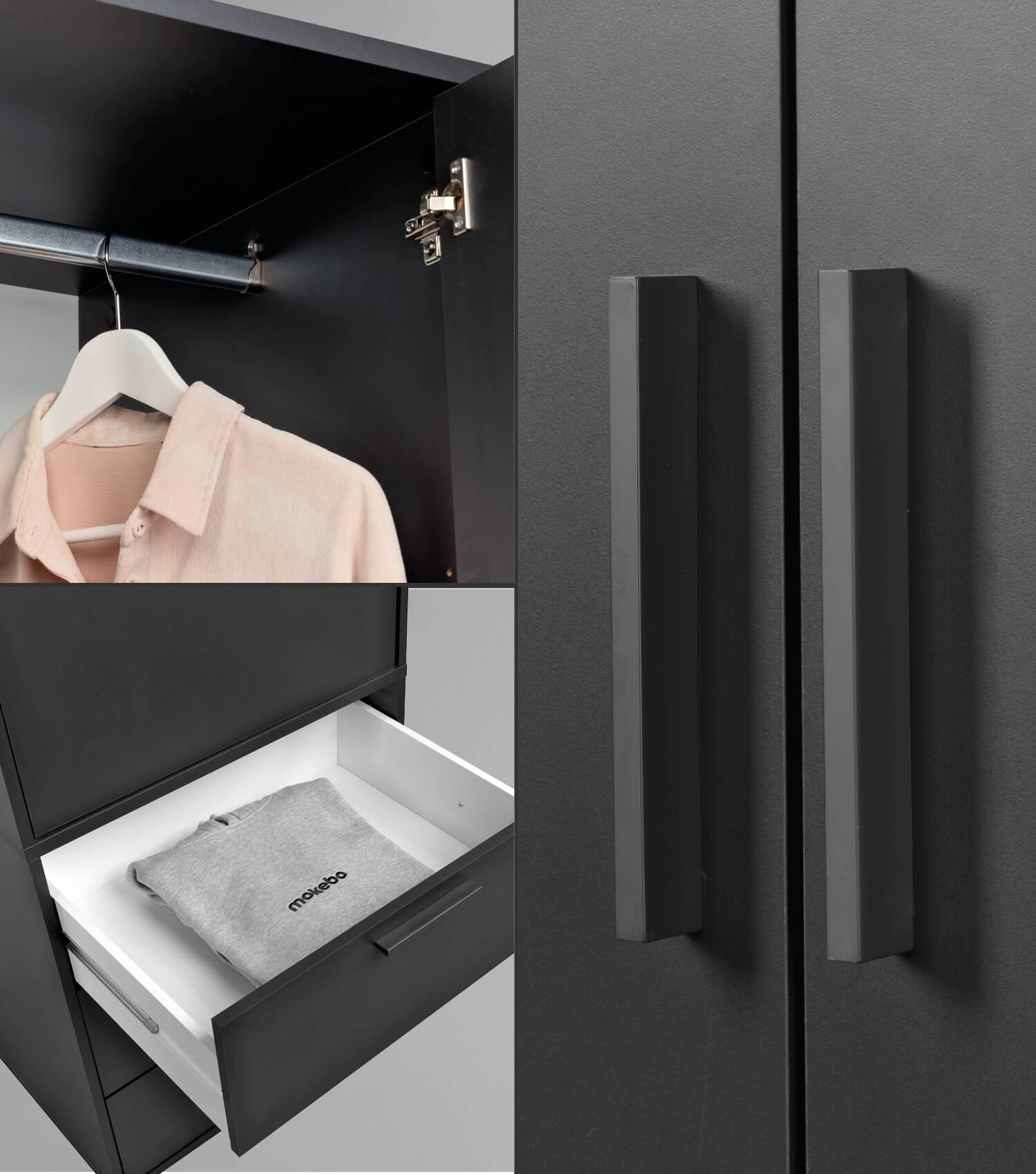 Kleiderschrank Garderobenschrank Schlafzimmerschrank Flurschrank