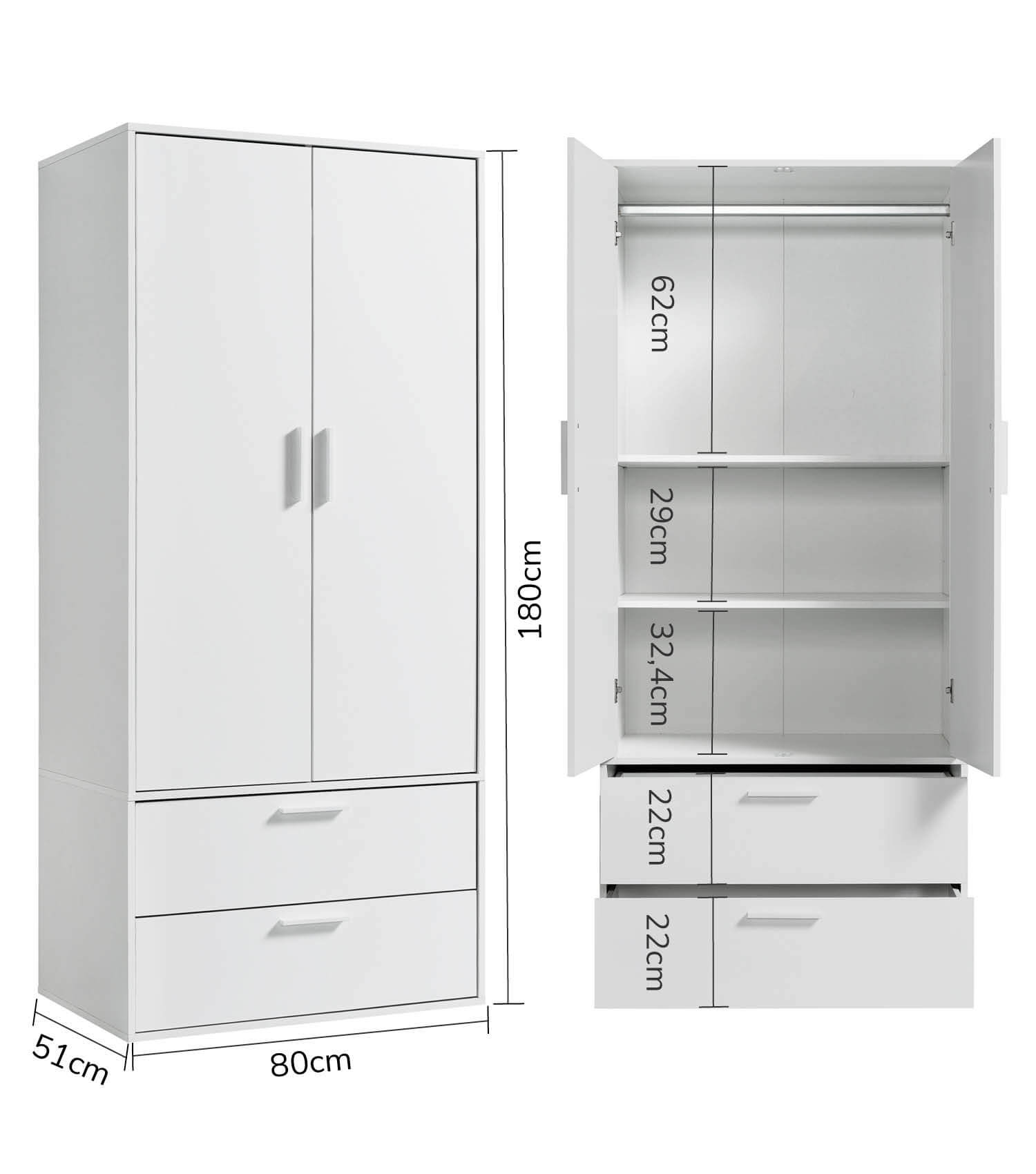 Kleiderschrank Kinderkleiderschrank Garderobenschrank Schlafzimmerschrank