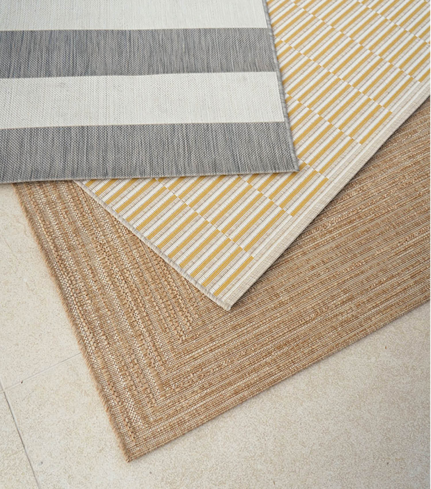 Wetterfester Outdoor Teppich Läufer oder Wohnzimmerteppich