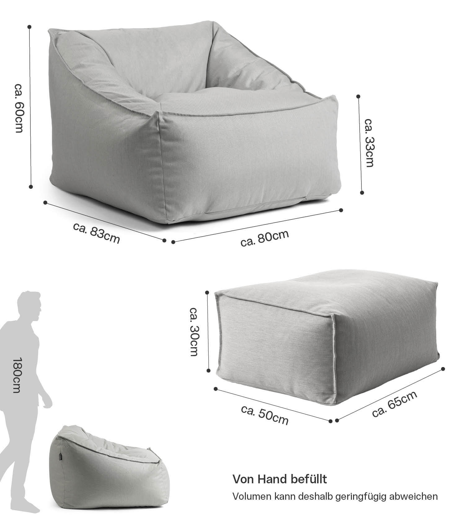 Sitzsack Bodenkissen Relaxliege Bean Bag Liege Sitzbag Sitzkissen